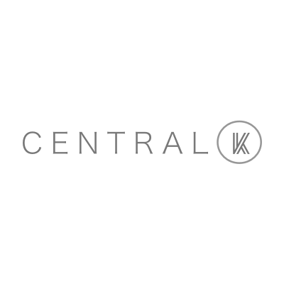Central K logo with gray text and a circled