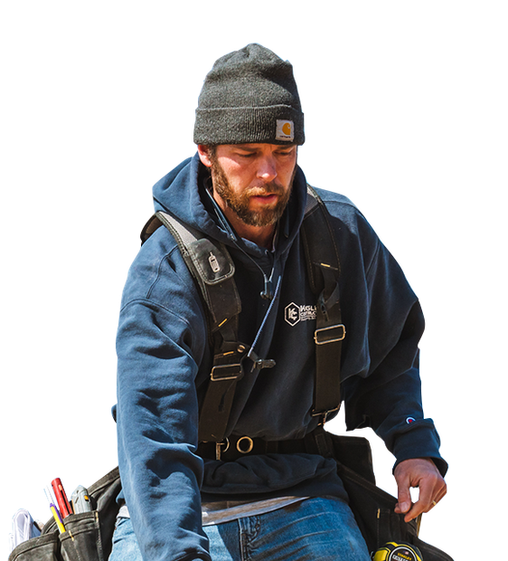 Man wearing safety gear