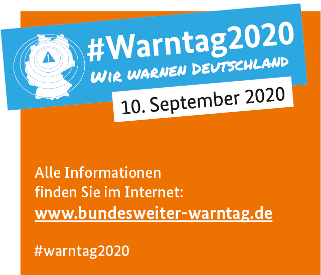 Informationen zum Warntag 2020 Logo Warntag 2020