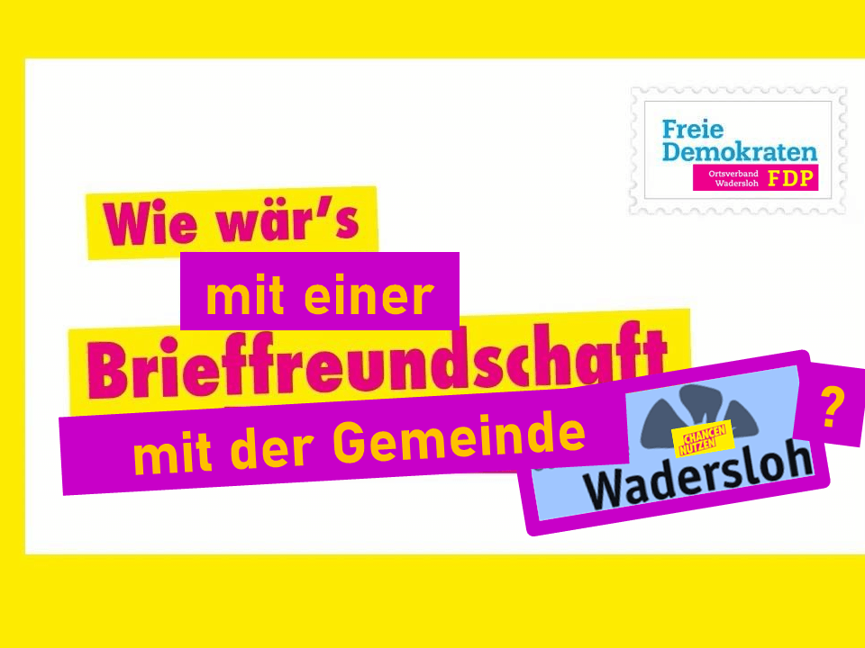 Ein Aufruf zur Briefwahl der FDP Wadersloh