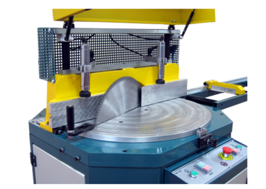 Non ferous cutting up-cut saw