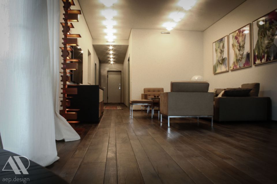 appartamento con arredi di design