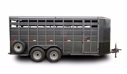 Titan Standard Bumper Hitch Livestock Trailer