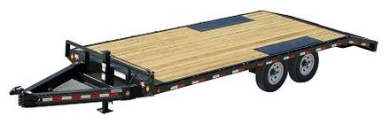 PJ 8″ I-Beam Deckover Flatbed Trailer