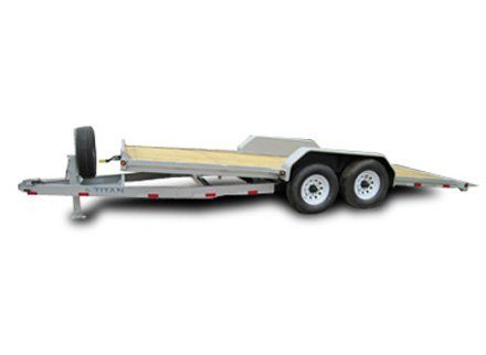 Titan Utility Tilt Deck Bumper Hitch Trailer