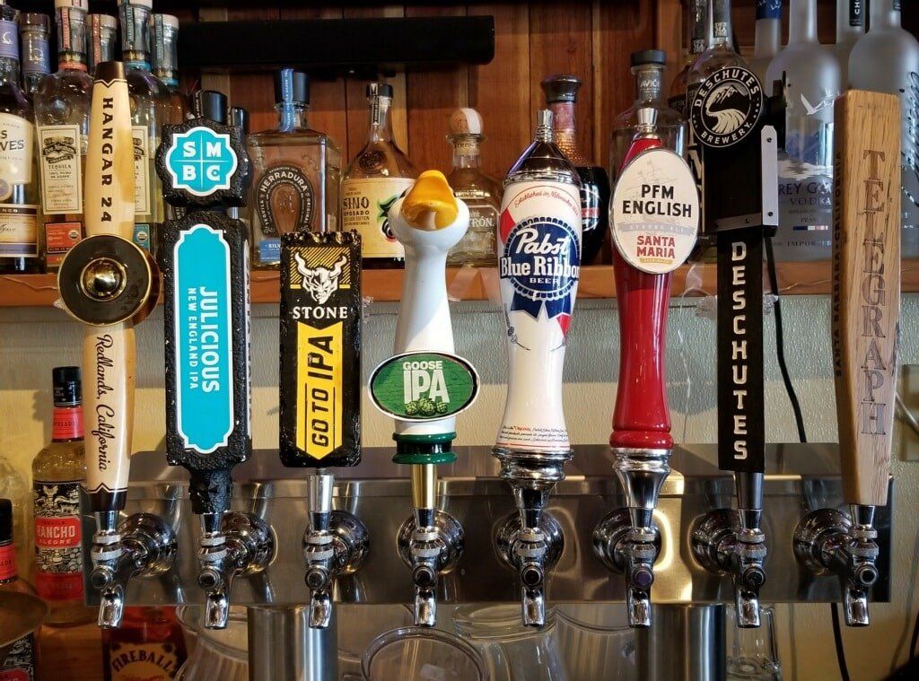 Lisa's Cantina rotating beer taps