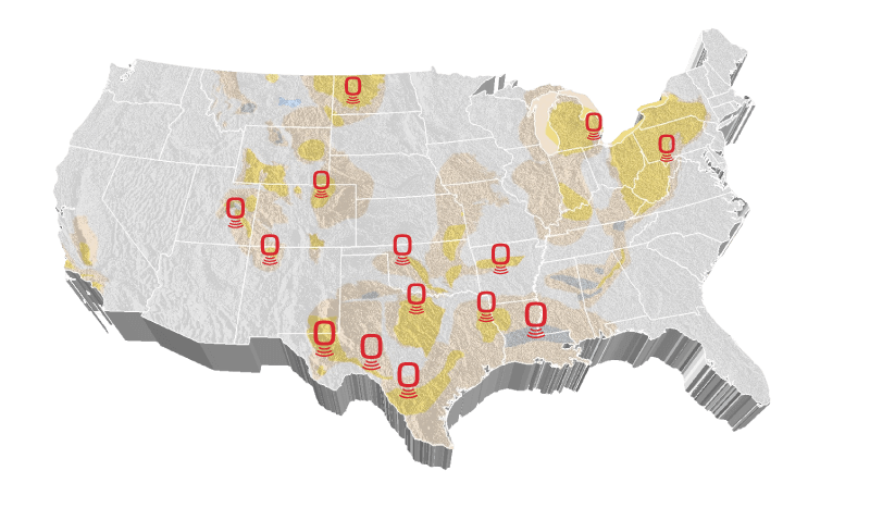 Seismos-FRAC Operational Locations Seismos-FRAC Operational Locations | Hydraulic Fracture System Measurements