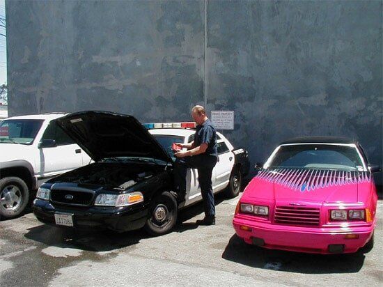Car Inspection — Man doing Car Inspections in Burlingame, CA