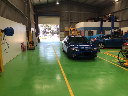Car that has received panel beating in Morwell