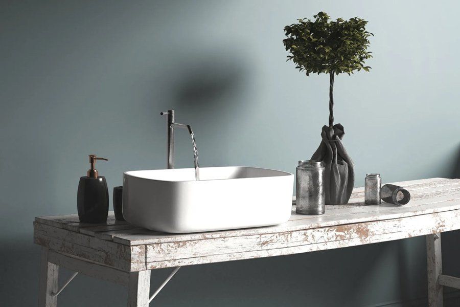 Simple Bathroom Hand Basin — Walsh Demolition Pty Ltd in Grafton, NSW