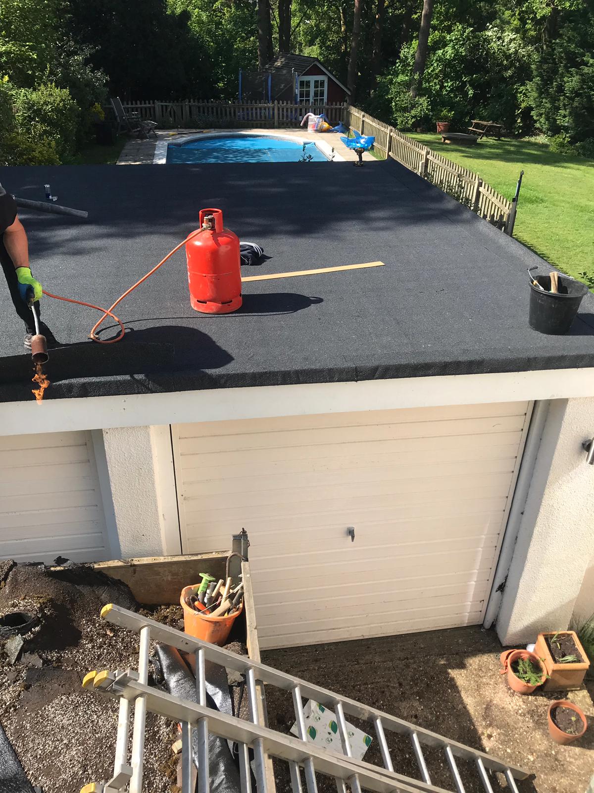 Flat Roofing in Surrey House