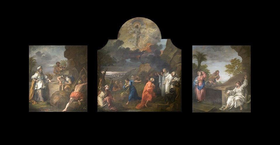 The Ascension by William Hogarth, the central panel of his 1755 St Mary Redcliffe altarpiece.