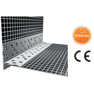Gocciolatoio forato in PVC nascosto con rete Gocciolatoio forato in PVC nascosto con rete