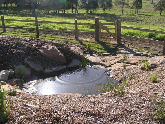 small water filled hole