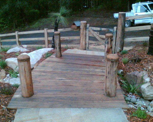 small wood bridge