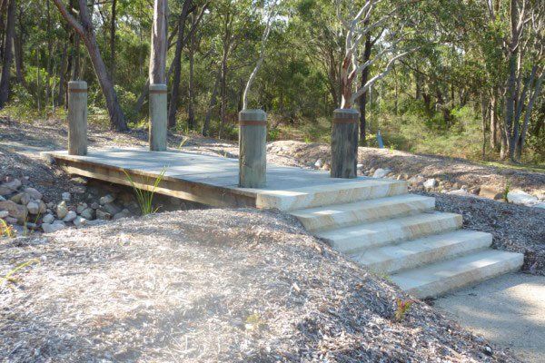 bridge with stairs