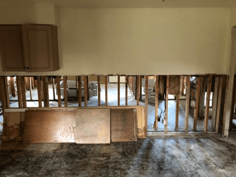 damaged walls