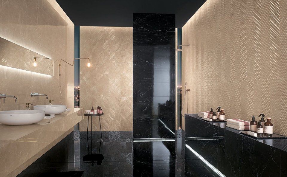doppio lavabo bagno moderno