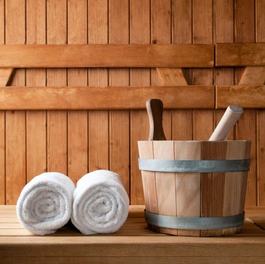 sauna in legno