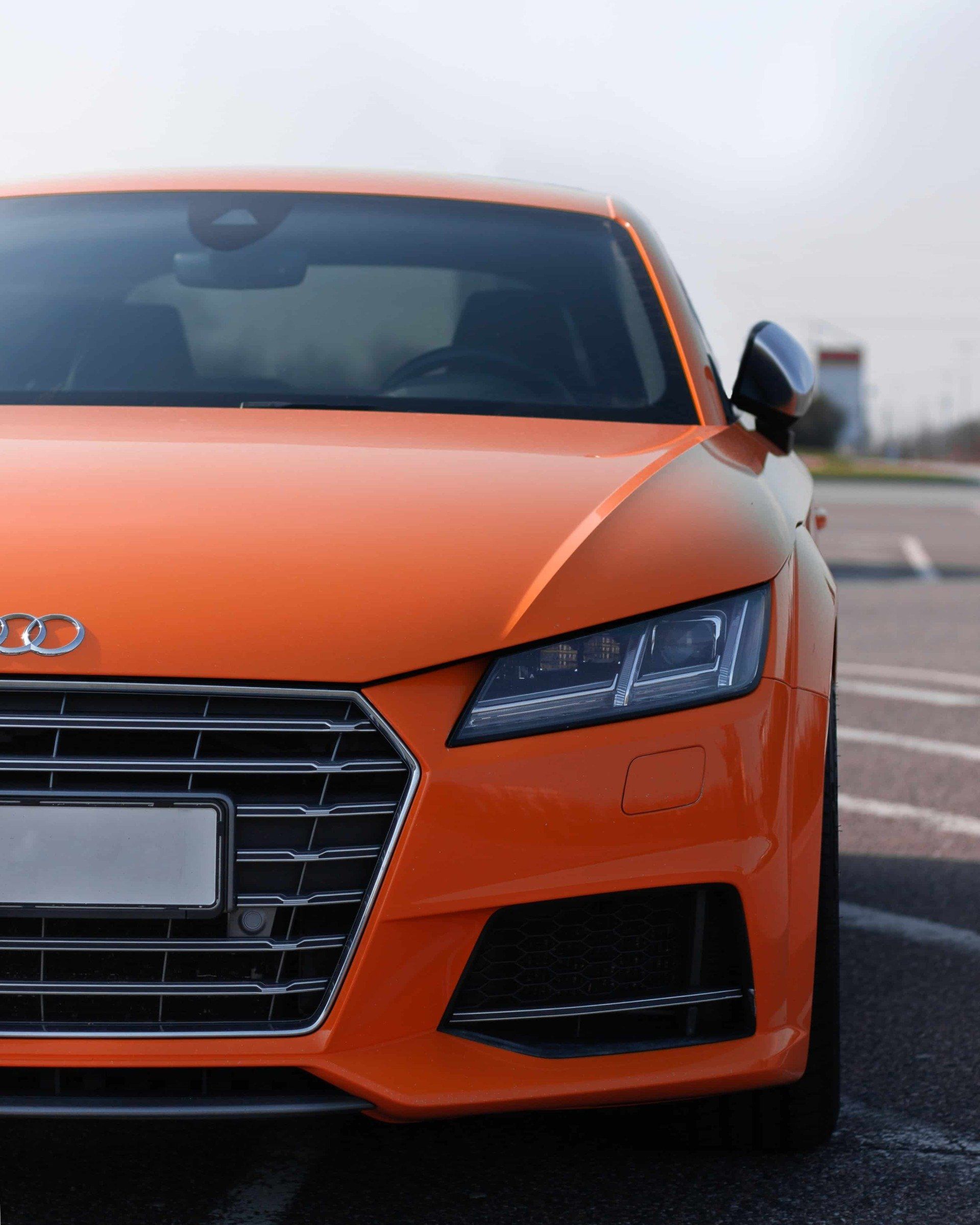 Orange Car — Spray Painter in Park Avenue, QLD