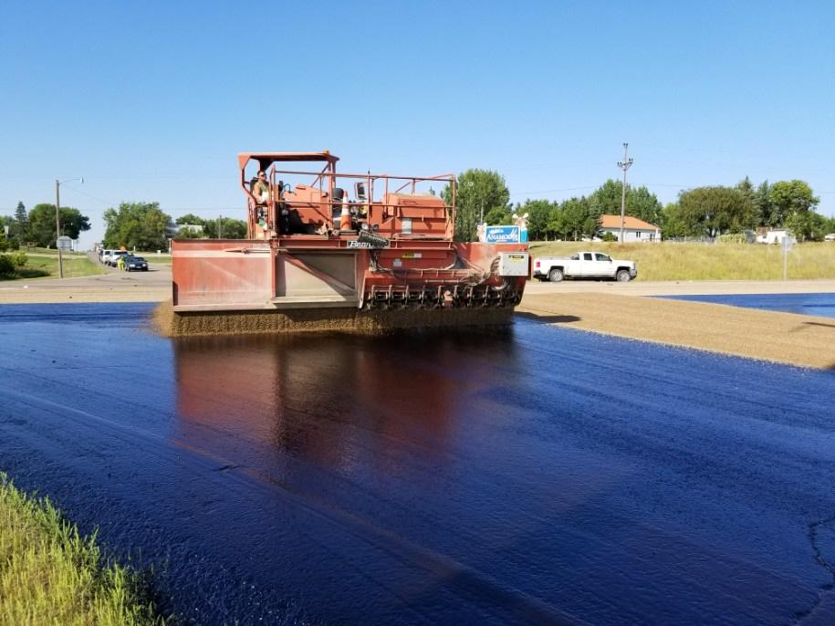Chip Sealing — Chip Sealing On Damaged Roads in Saint Joseph, MN