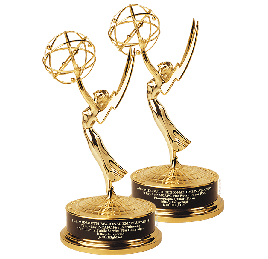 Emmy Award statuettes