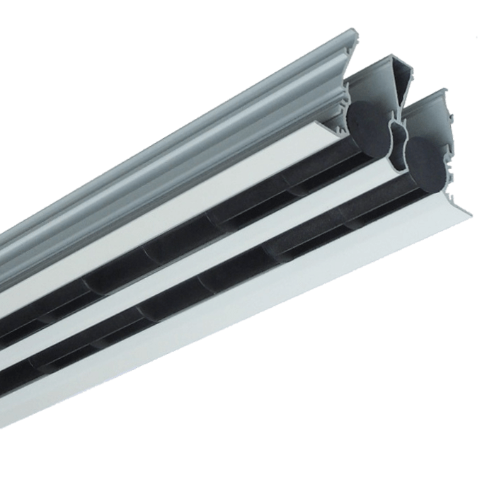 IN-V barrel slot diffuser. Multiple slots, 1-4. Black or white barrels. High induction. By Krantz