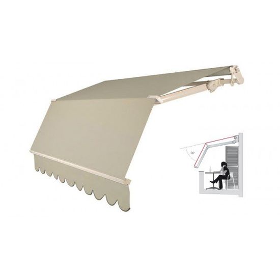 Tenda a bracci estensibili grigia