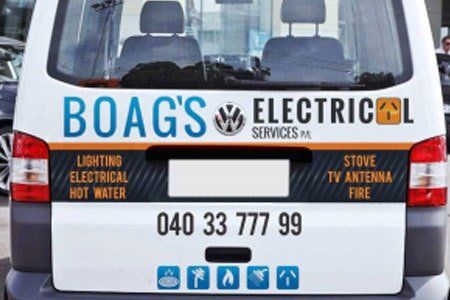 Boag's Electrical Work Van Boag's Electrical Work Van