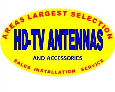 The logo for areas largest selection hd-tv antennas and accessories