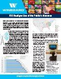 A poster with a picture of a computer and a map of the united states on it.
