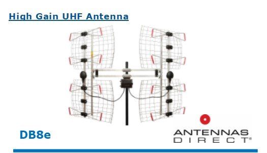 Antennas direct high gain uhf antenna db8e
