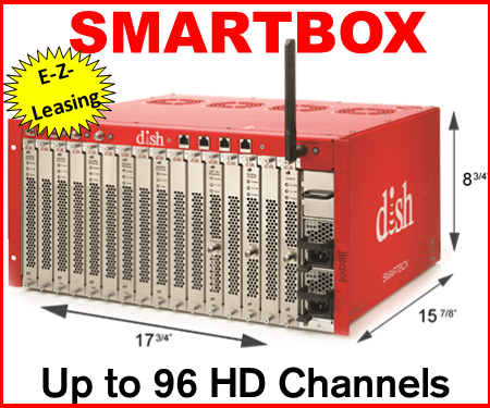A red box that says smartbox up to 96 hd channels