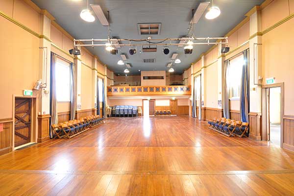 Interior of dance hall