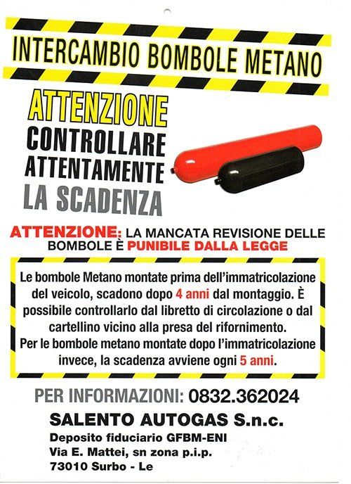 Locandina interscambio bombole