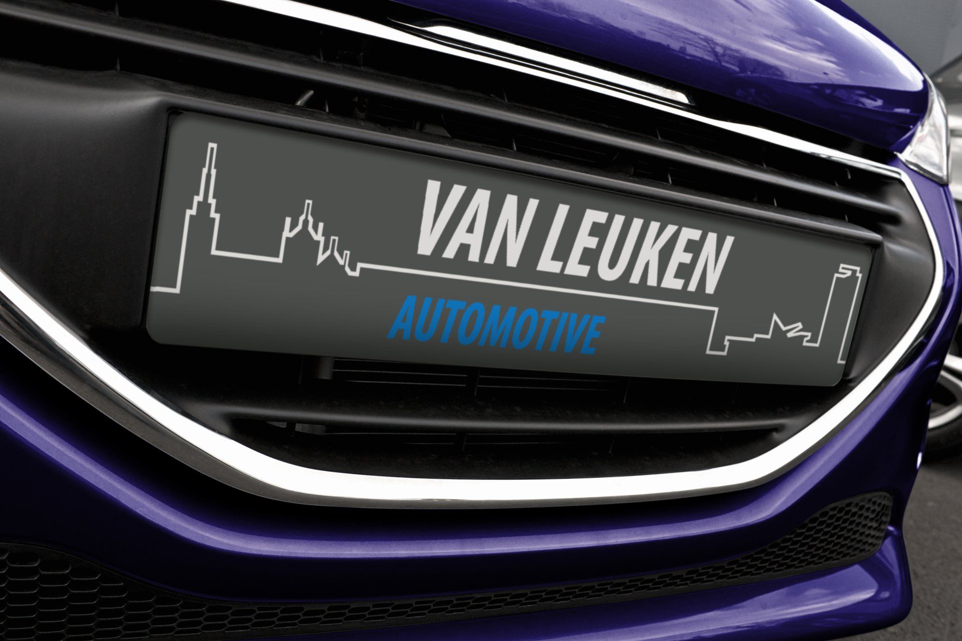 logo op kentekenplaat