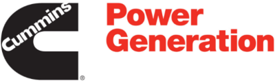 Logo de Cummins Power Generation avec un C noir et un texte rouge.