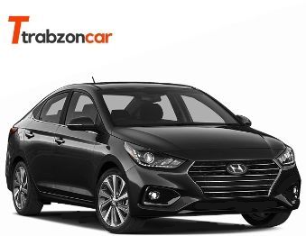Trabzon otomatik vites oto kiralama Hyundai Accent Blue