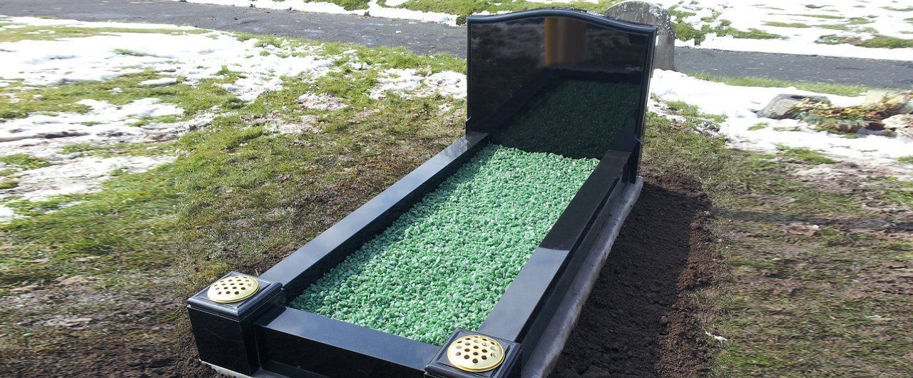 a beautiful grave