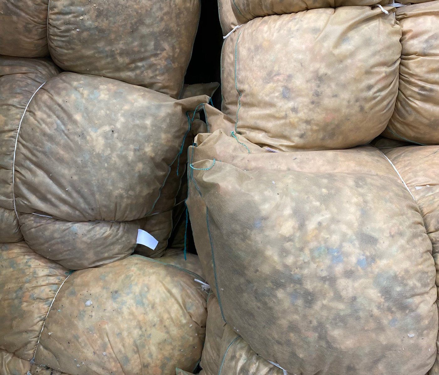 Recycling foam bags