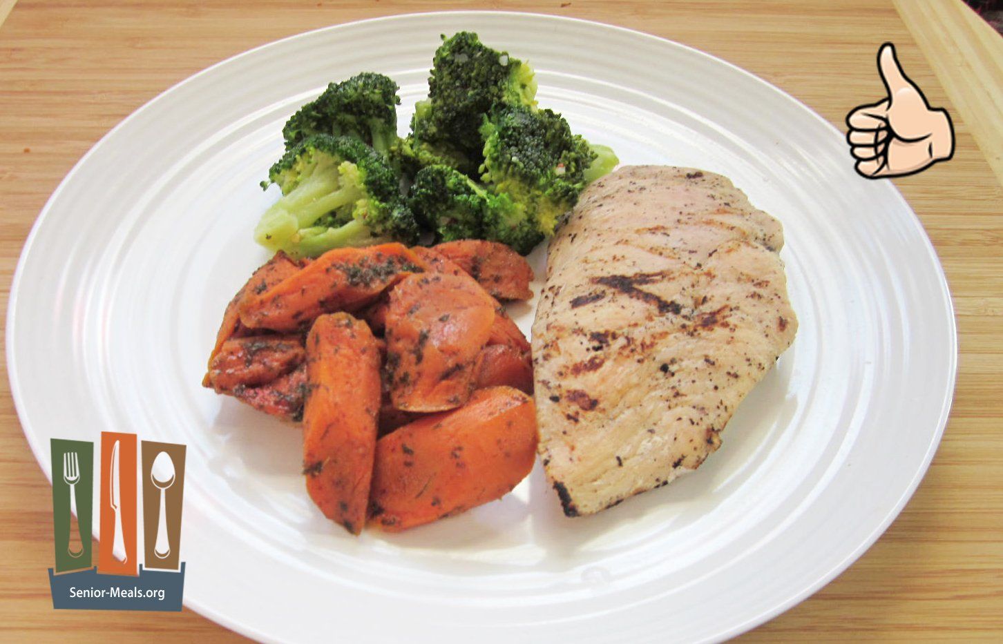 Click to Enlarge Grilled Chicken with Sweet and Spicy Veggies