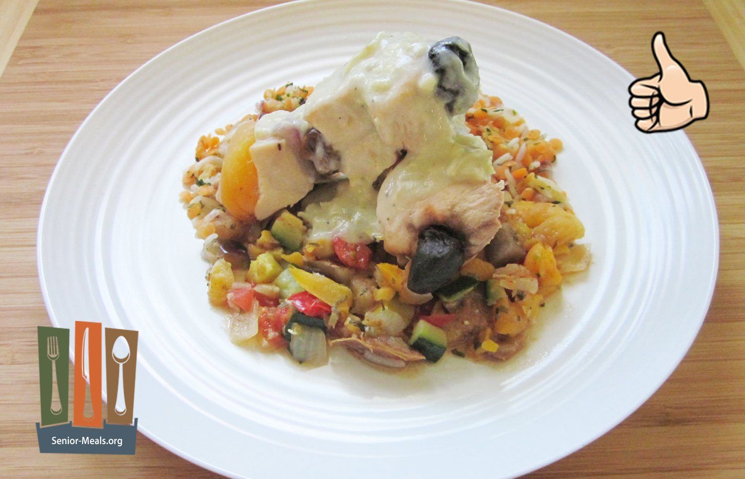 Lemon-Caper Picatta Chicken and Fruit Kabobs