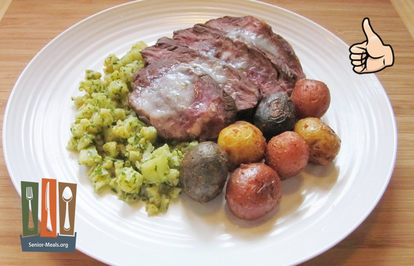 Lemon-Caper Piccata Steak with Gratin