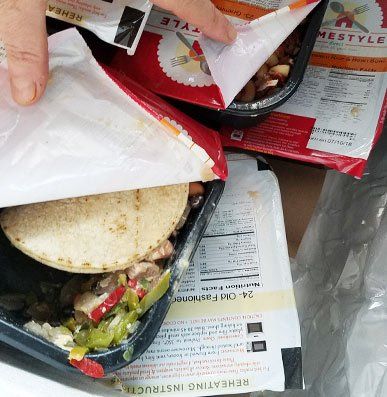 A third of our meals arrived with broken seals,