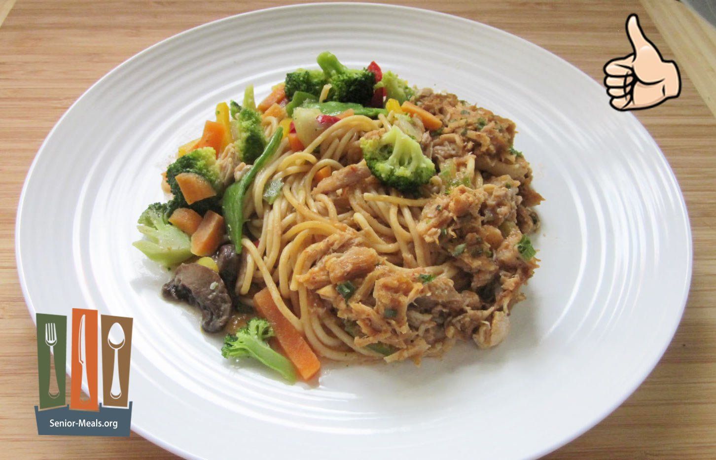 Chinese-style BBQ Pork Lo Mein - Very Good. There was some BBQ Flavor and the Spaghetti was Tender.
