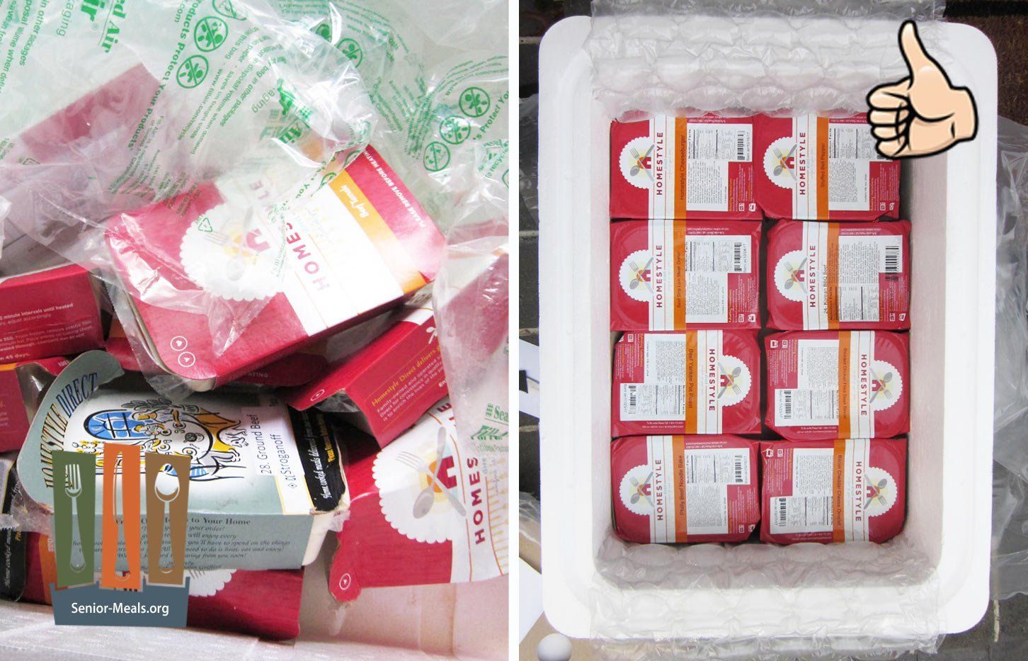 Packaging Before and After. Much Improved