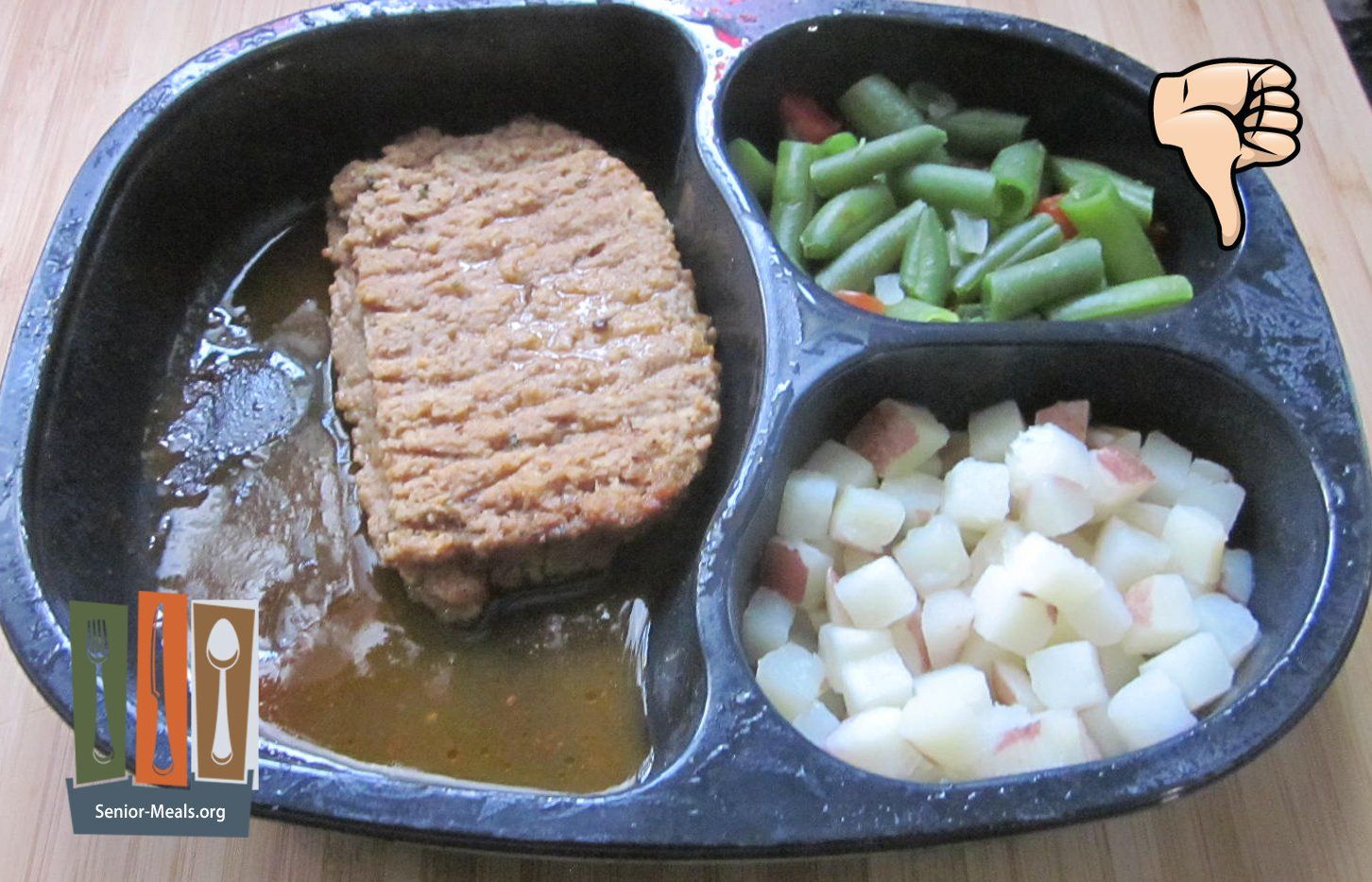 Click to Enlarge Any Meal with Meatloaf or Salisbury Steak in the Title