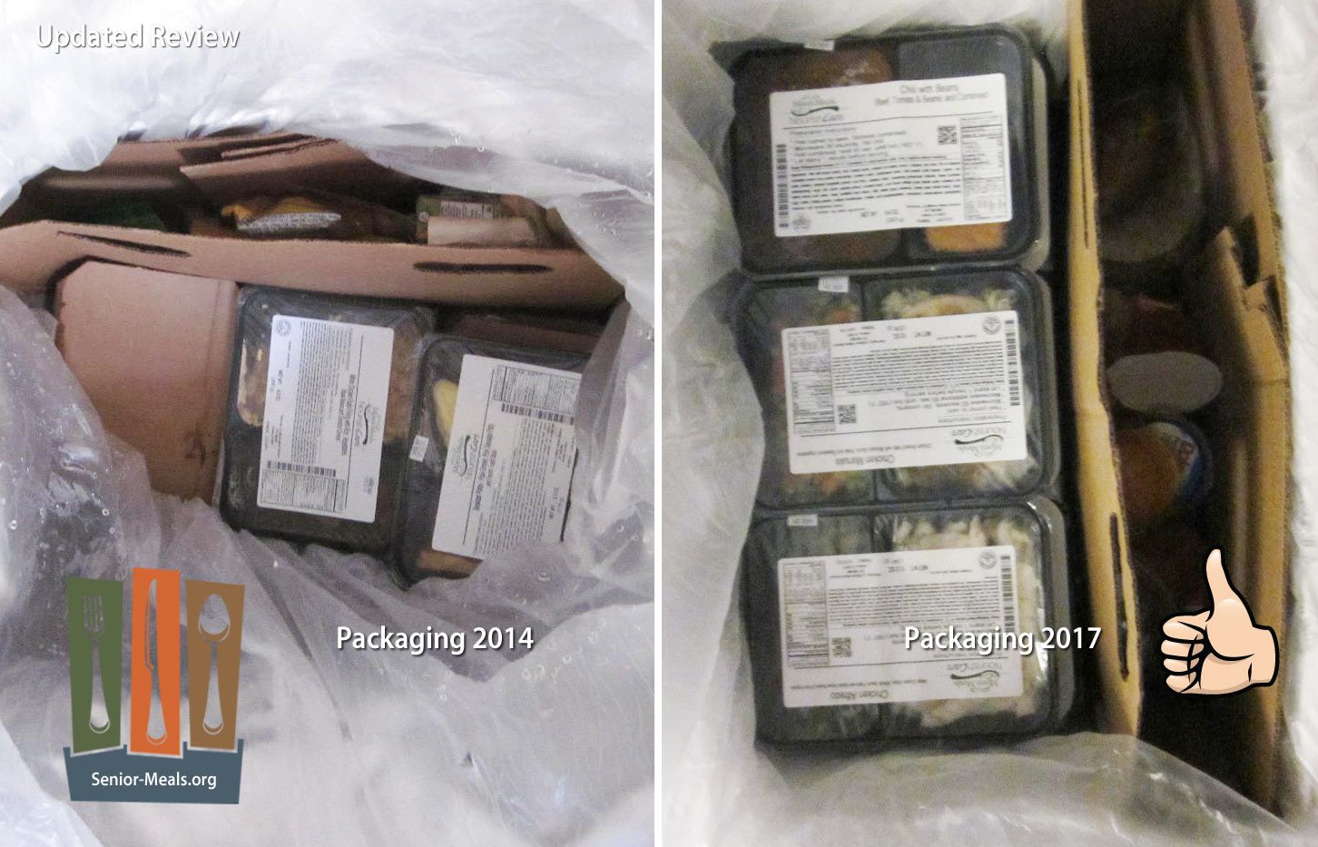 Packaging was Excellent. No Shifting Trays During Shipping and Food Stayed Cold
