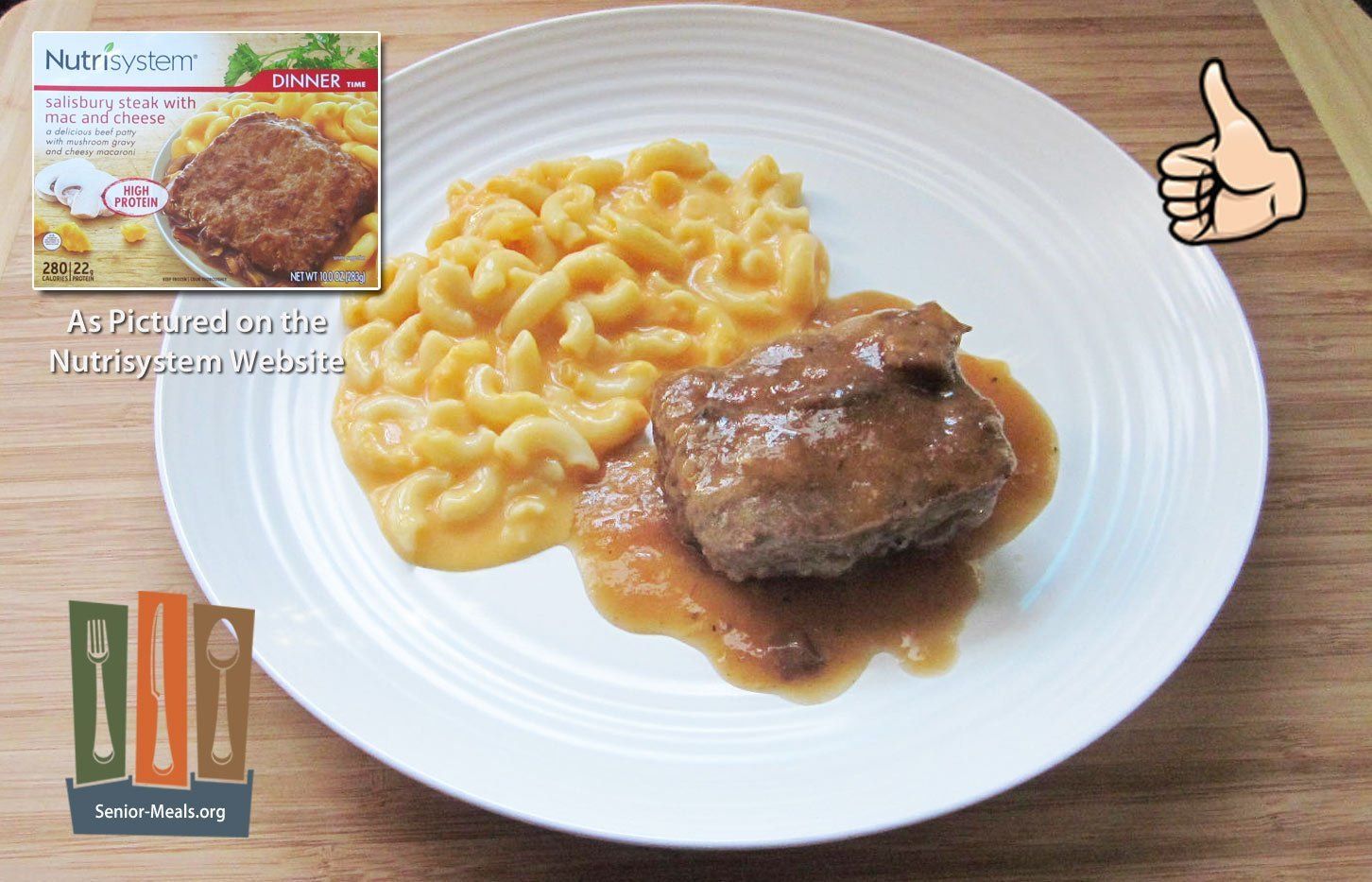 Salisbury Steak With Mac and Cheese