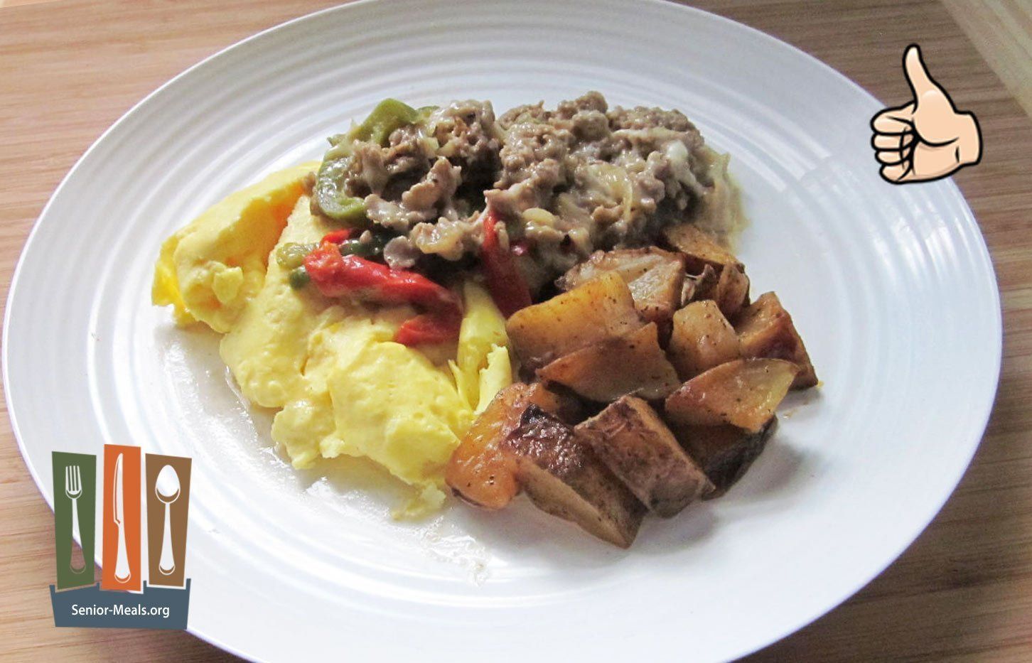 Philly Cheesesteak Breakfast Scramble with Chesapeake Home Fries